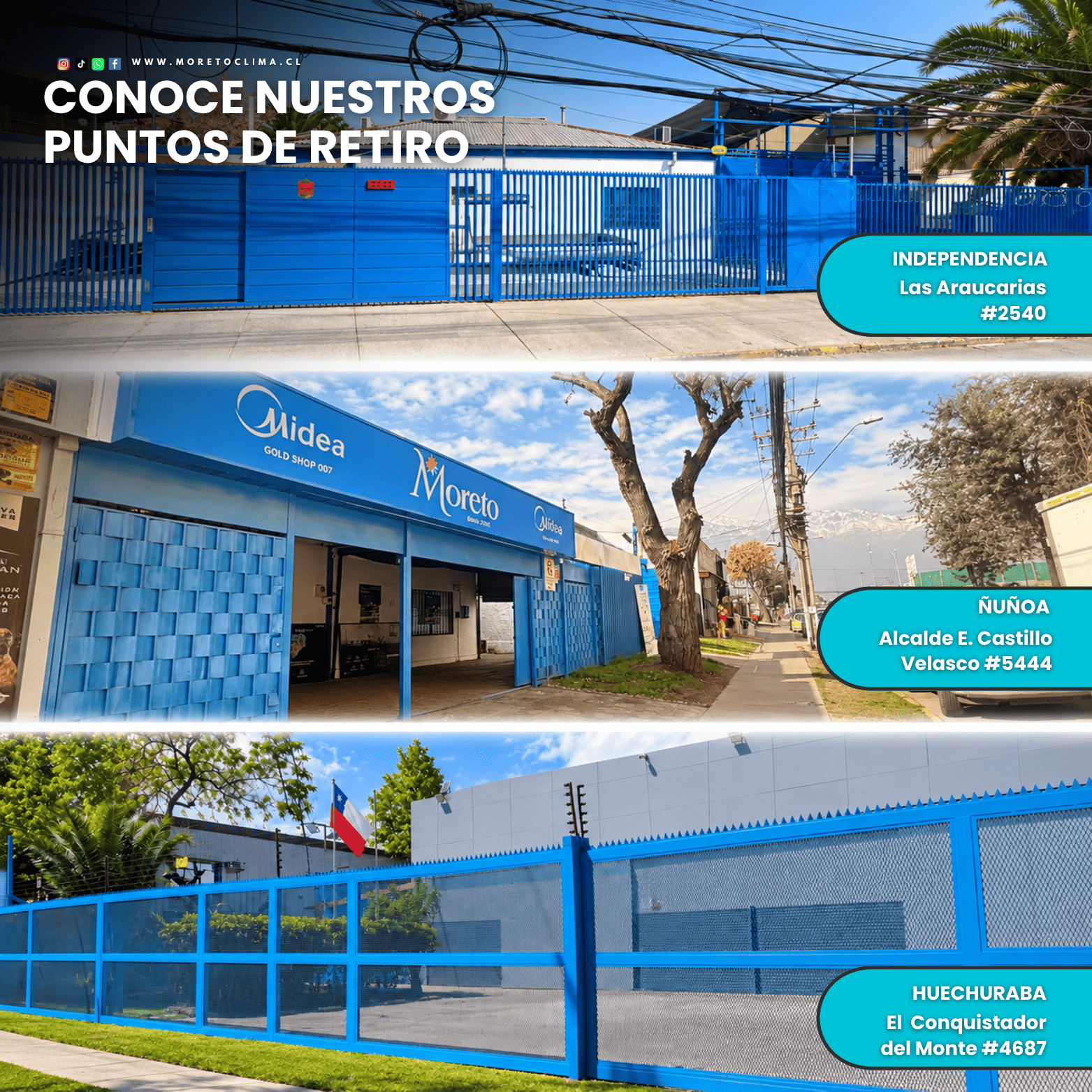 puntos de retiro